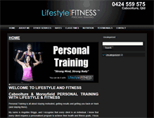 Tablet Screenshot of lifestyleandfitness.com.au